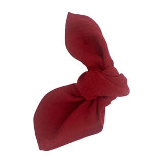 Musselin Serviette dunkelrot "Crimson Velvet"