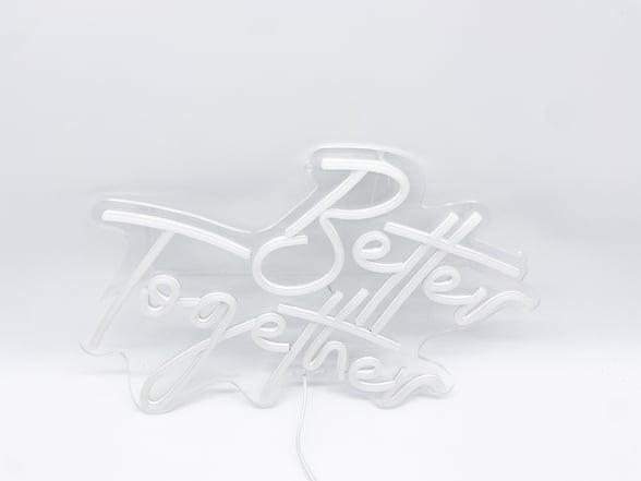 LED-Schild "Better Together"