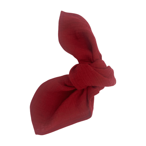 Musselin Serviette dunkelrot "Crimson Velvet"