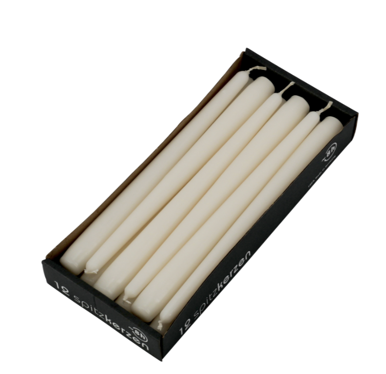 Spitzenkerze “wollweiß"
